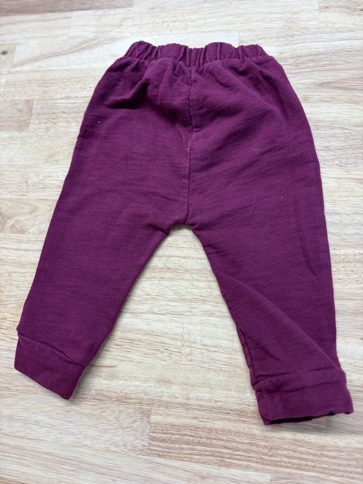 Petit Lem Burgundy Pants 12M