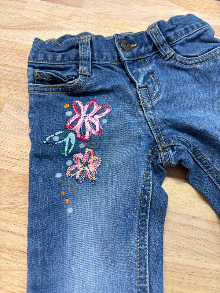 OshKosh Floral Jeans 4T