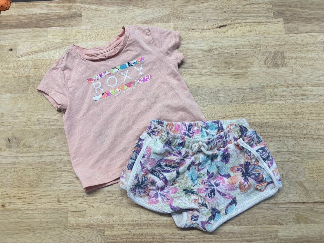Roxy Terry Two - Piece Set – Peach | Size 4 - Nest and Sprout - Consignment