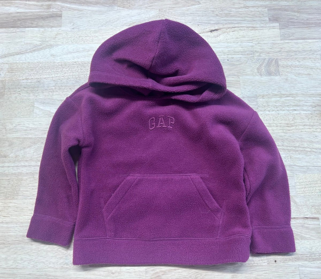 Gap Fleece Pullover Hoodie – Burgundy | Size 3Y - Nest and Sprout - Consignment