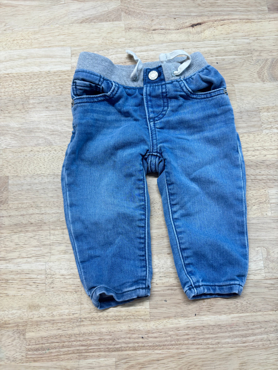 Baby Gap Elastic Waist Jeans – Light Wash | 3–6M