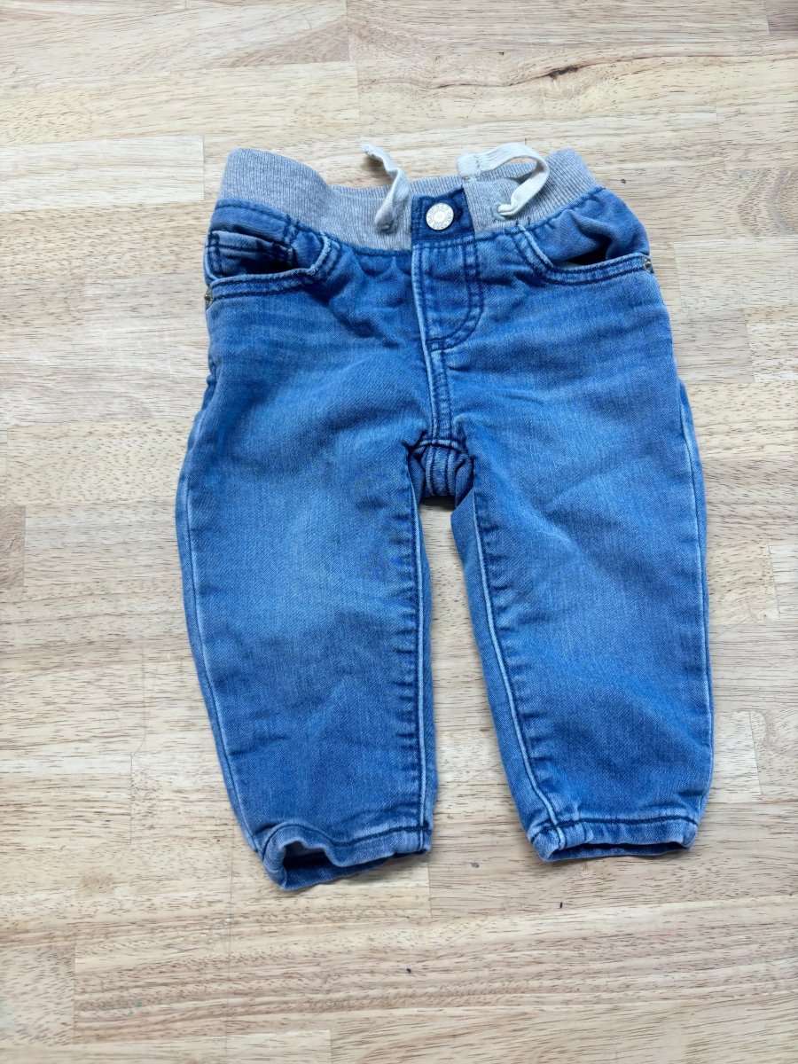 Baby Gap Elastic Waist Jeans – Light Wash | 3–6M - Nest and Sprout - Consignment