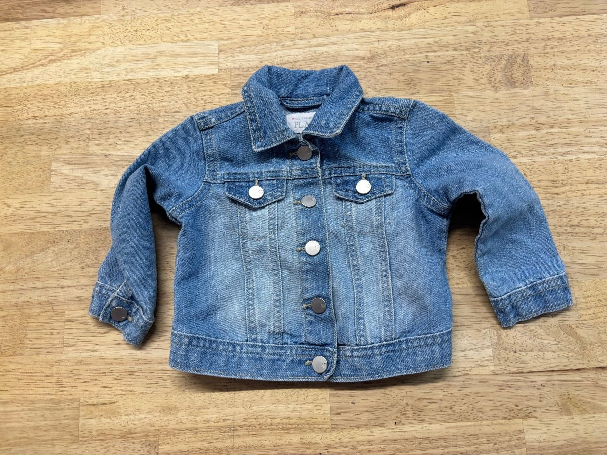 Children’s Place Denim Jacket – Light Wash | 12–18M - Nest and Sprout - Consignment