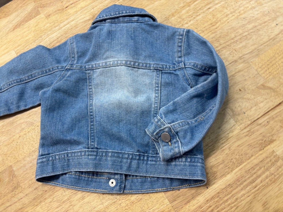 Children’s Place Denim Jacket – Light Wash | 12–18M - Nest and Sprout - Consignment