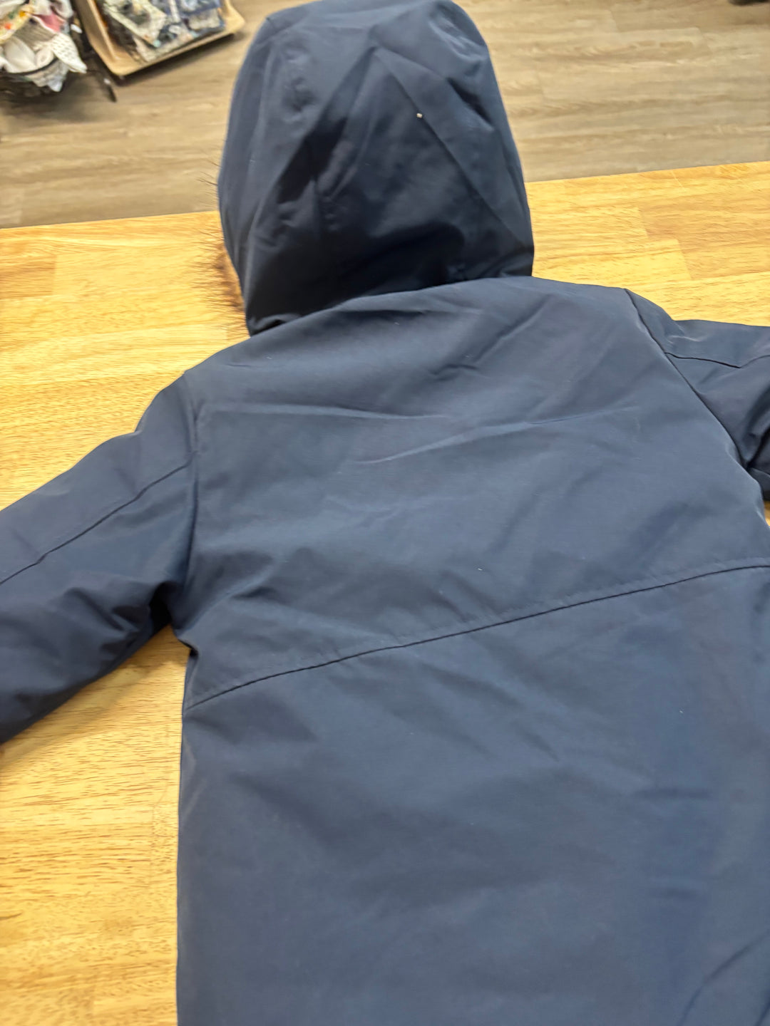 George Faux Fur Trim Parka – Navy | 2T