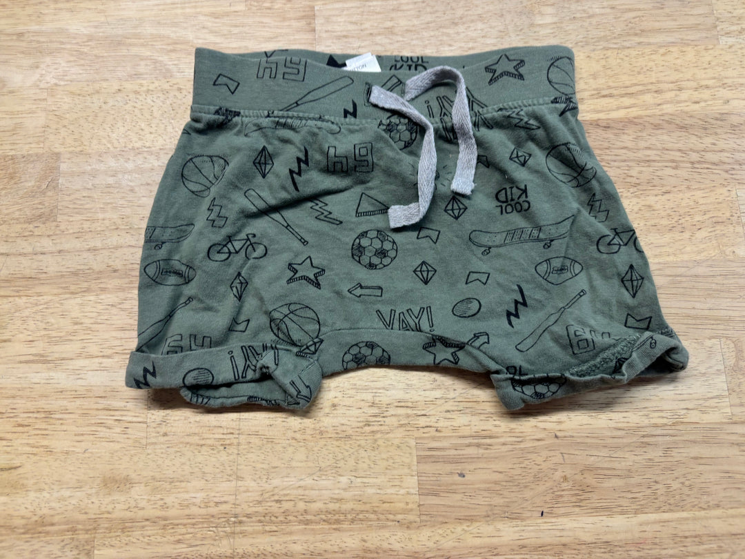 Dymples Terry Shorts – Green | 12M