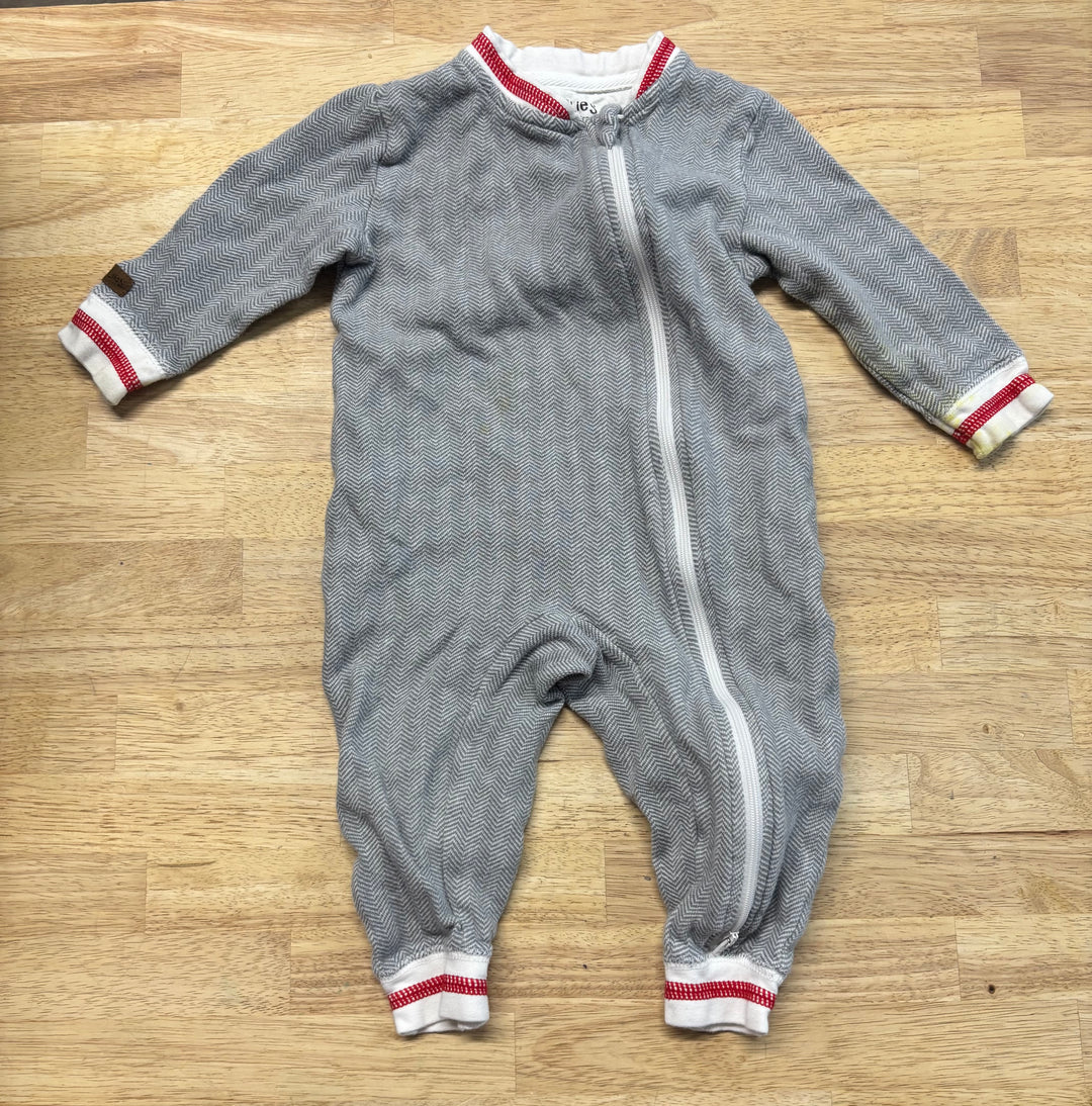 Juddlies Footless Sleeper – Light Grey | 12–18M PLAY