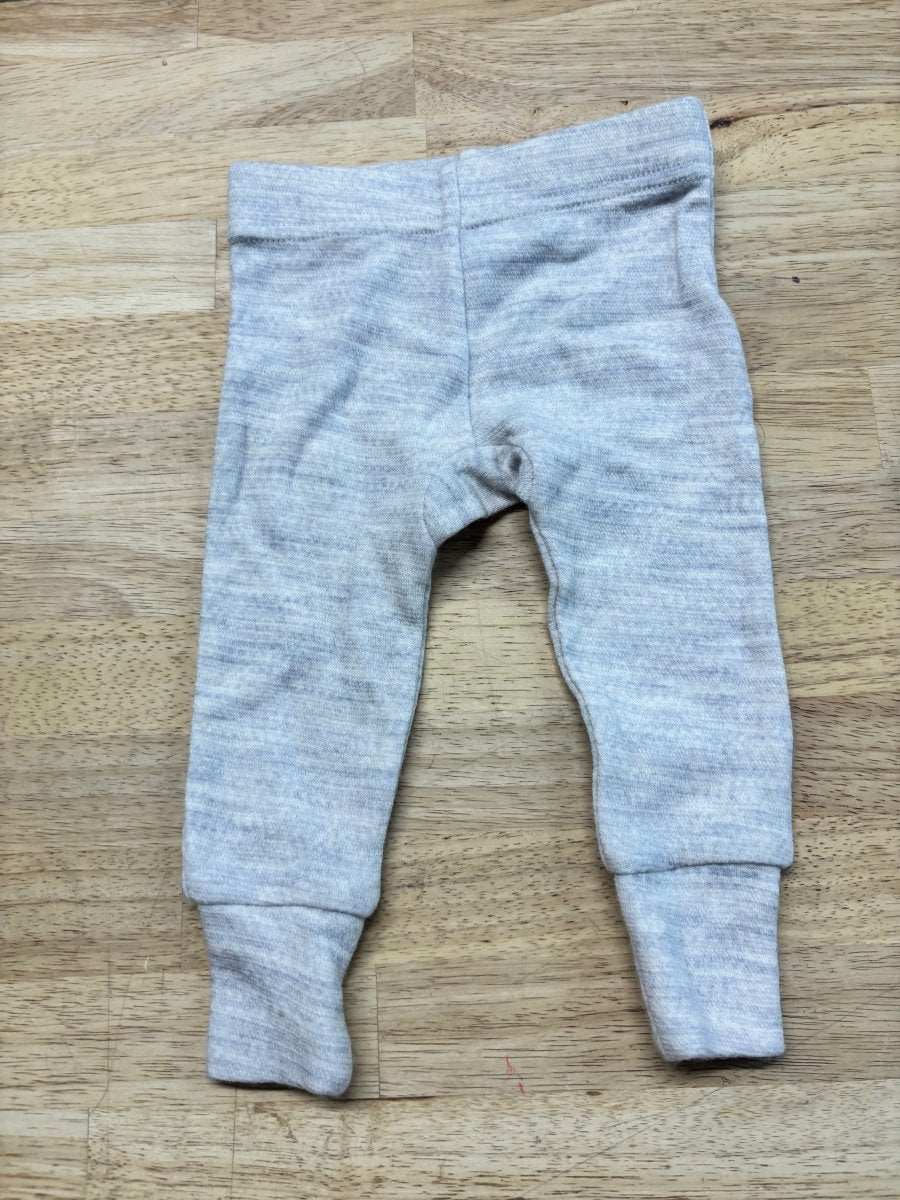 Milly & Milo Merino Blend Leggings – Light Grey | 0–3M - Nest and Sprout - Consignment