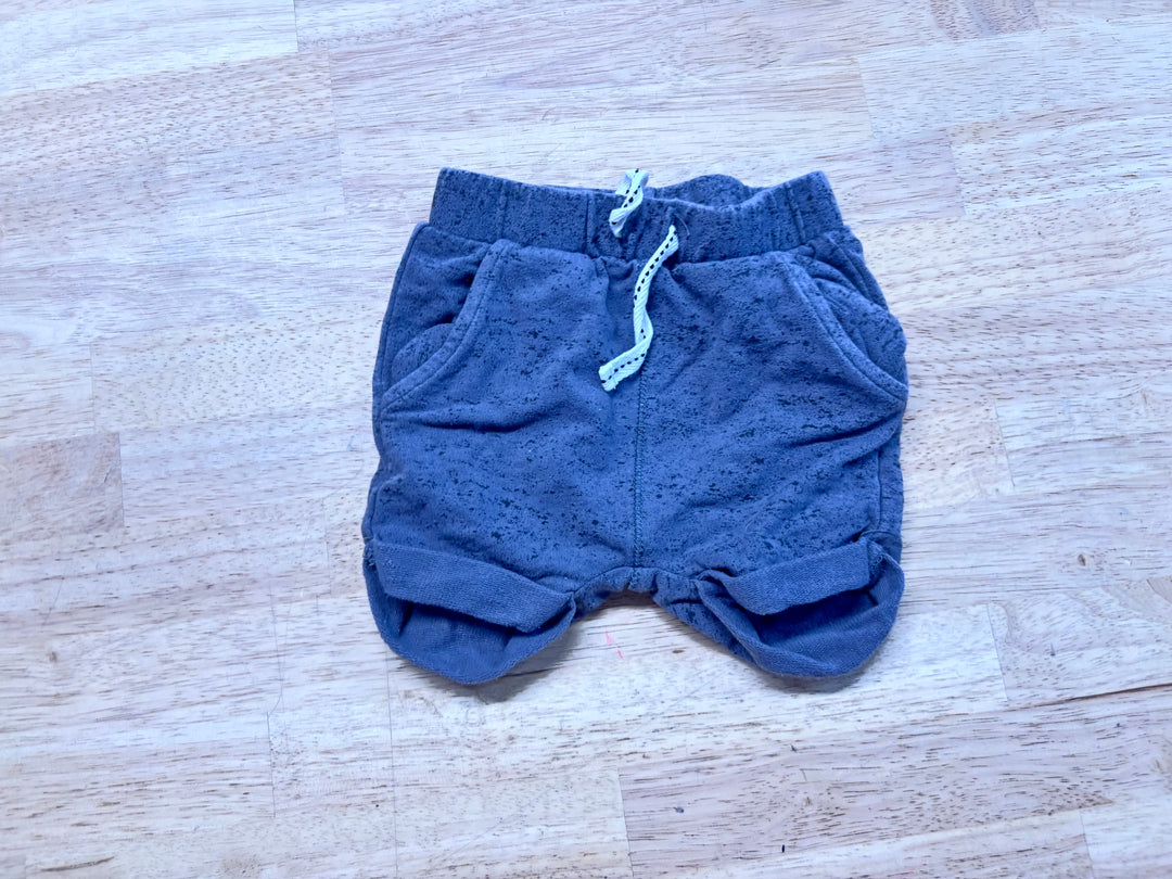 Miles Baby Shorts – Charcoal Speckle | 3M
