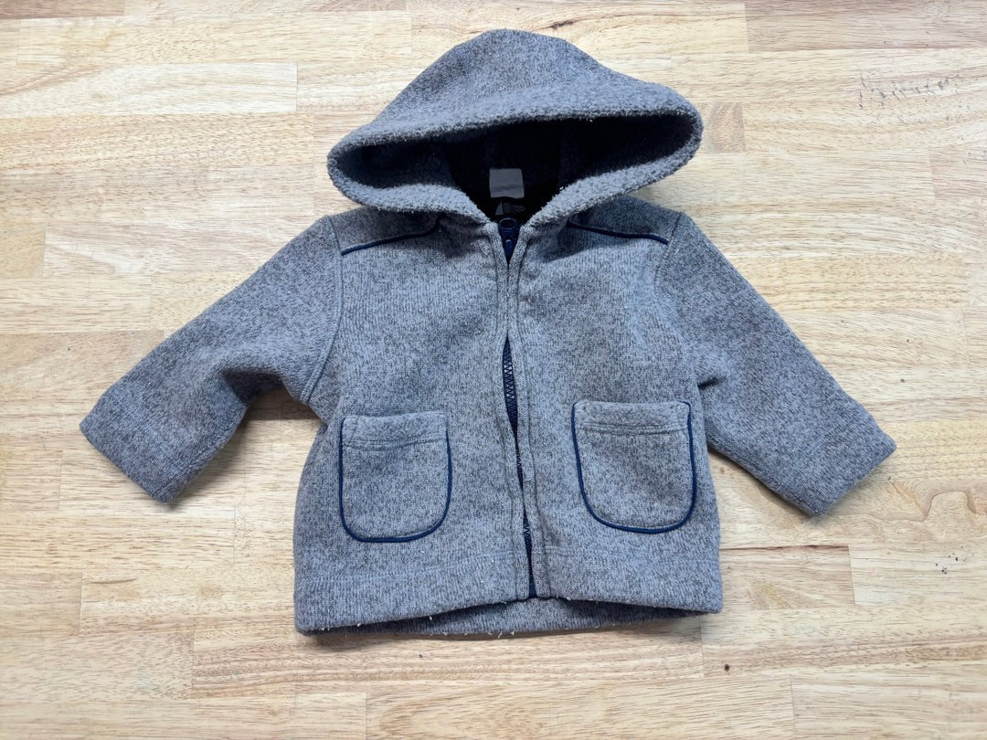 Mountain Equipment Co - op Zip Hoodie – Light Grey | 12–18M - Nest and Sprout - Consignment