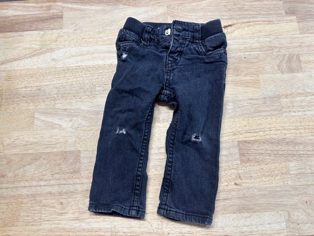 Levi’s Skinny Jeans – Black Distressed | 12M