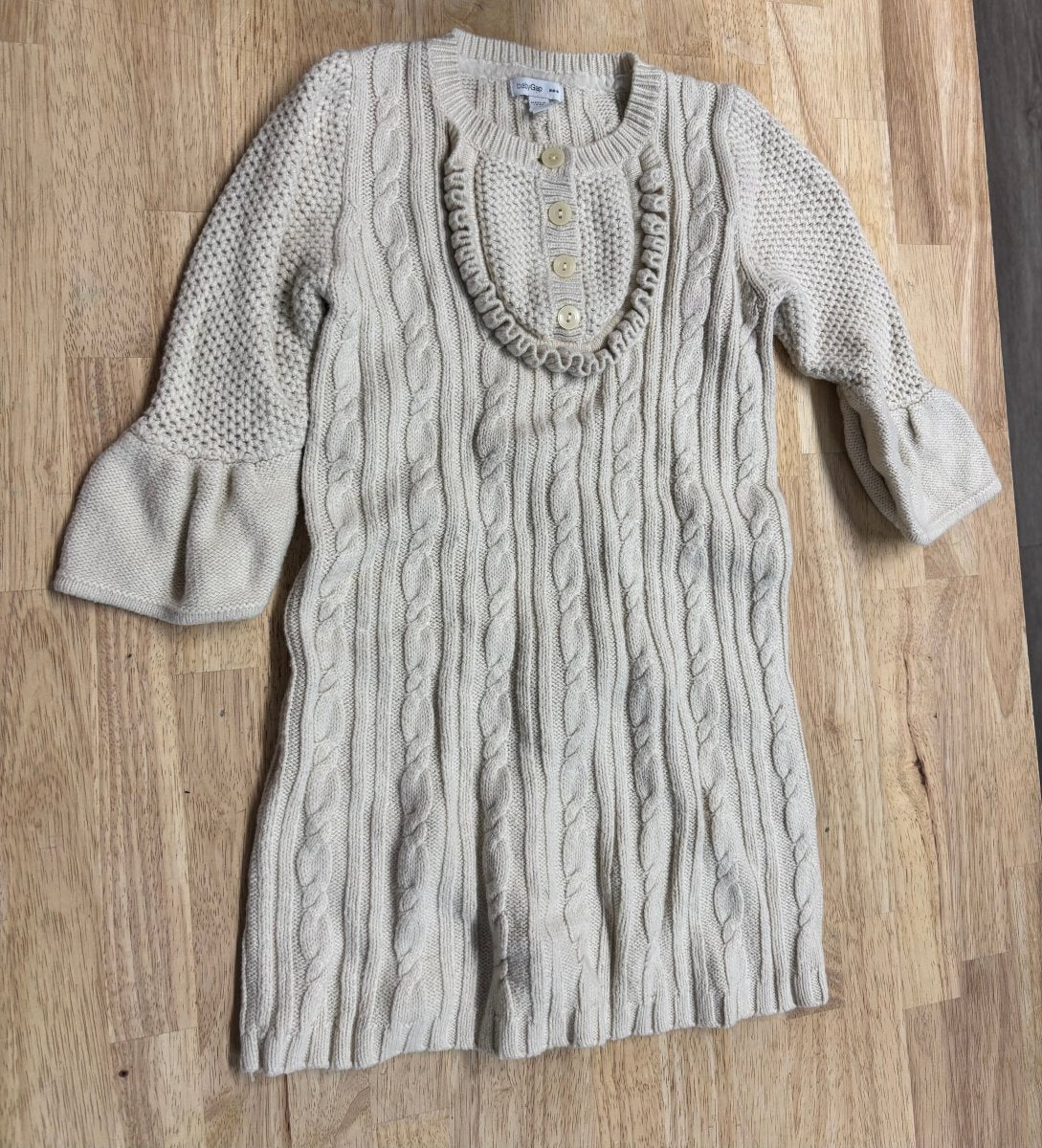 Gap Cable Knit Tunic – Cream | 5T - Nest and Sprout - Consignment