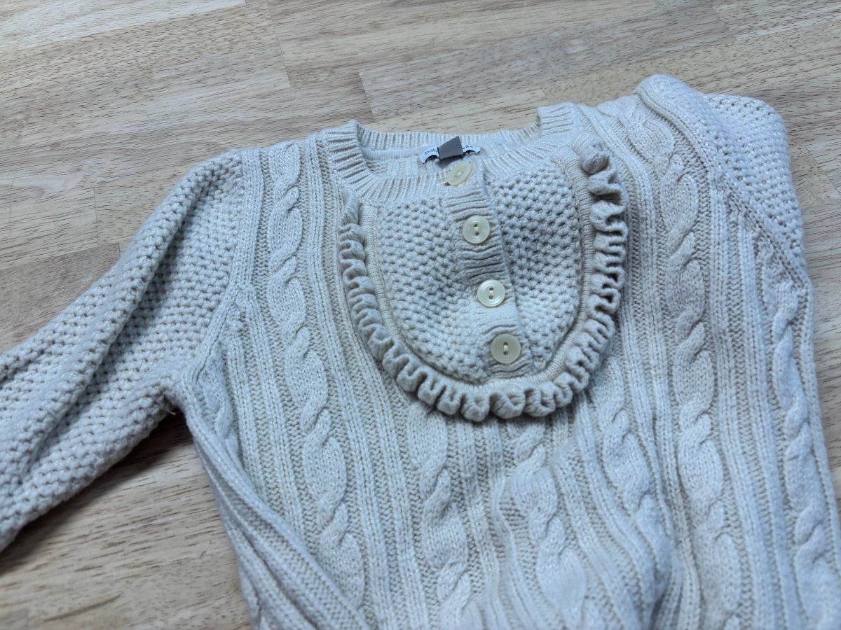 Gap Cable Knit Tunic – Cream | 5T - Nest and Sprout - Consignment