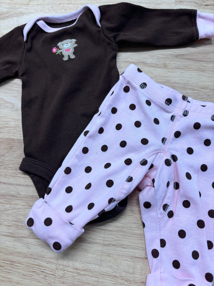 Carter's Newborn Set - Bear & Dots