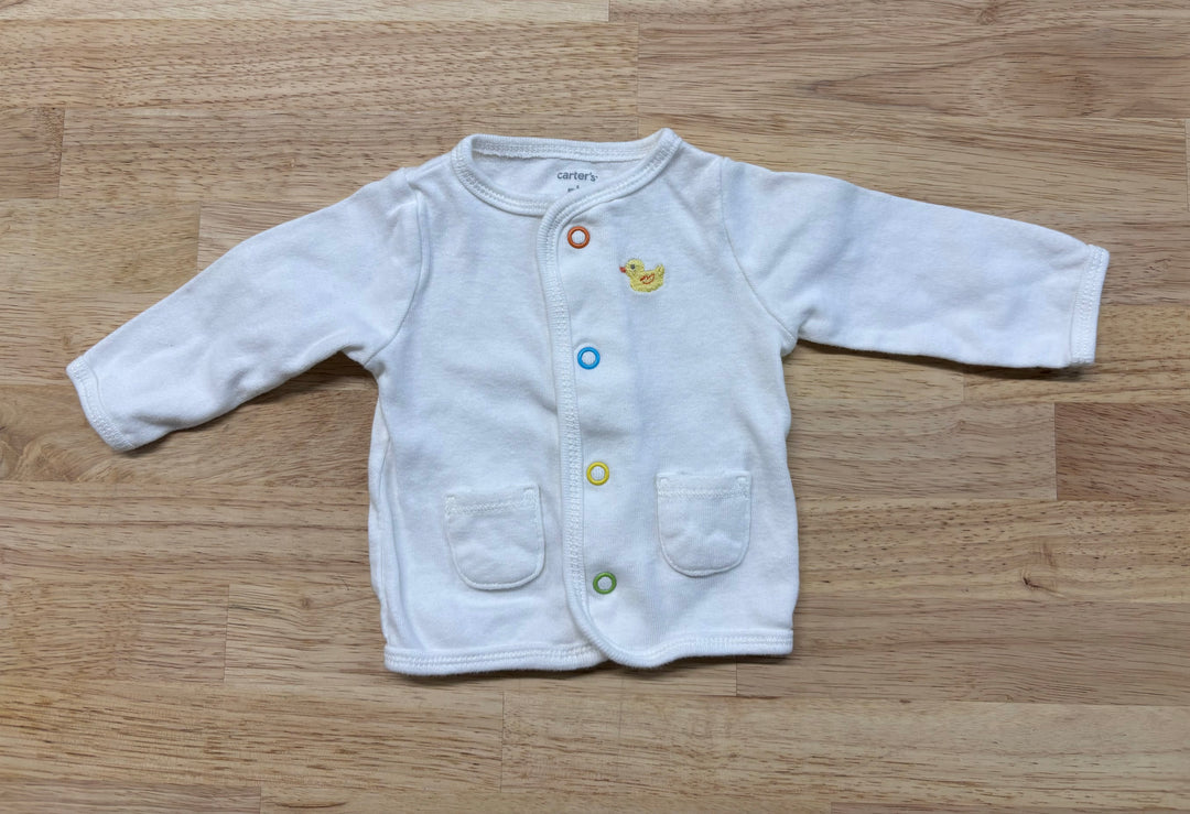 Carter's Newborn Cardigan - Duck