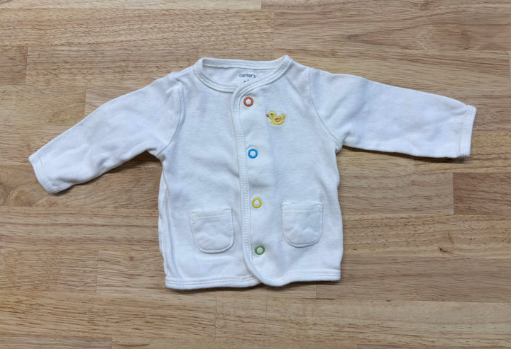 Carter's Newborn Cardigan - Duck