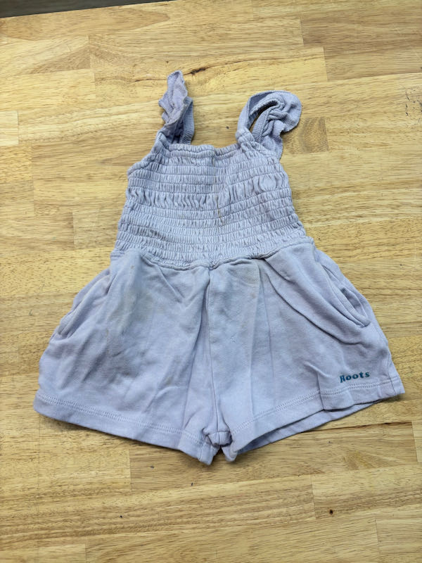 Roots Terry Cloth Romper – Lavender | 12–18M