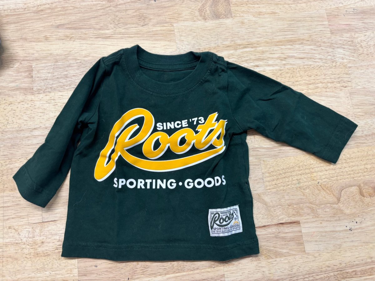 Baby Roots Shirt – Forest Green | 0–3M - Nest and Sprout - Consignment