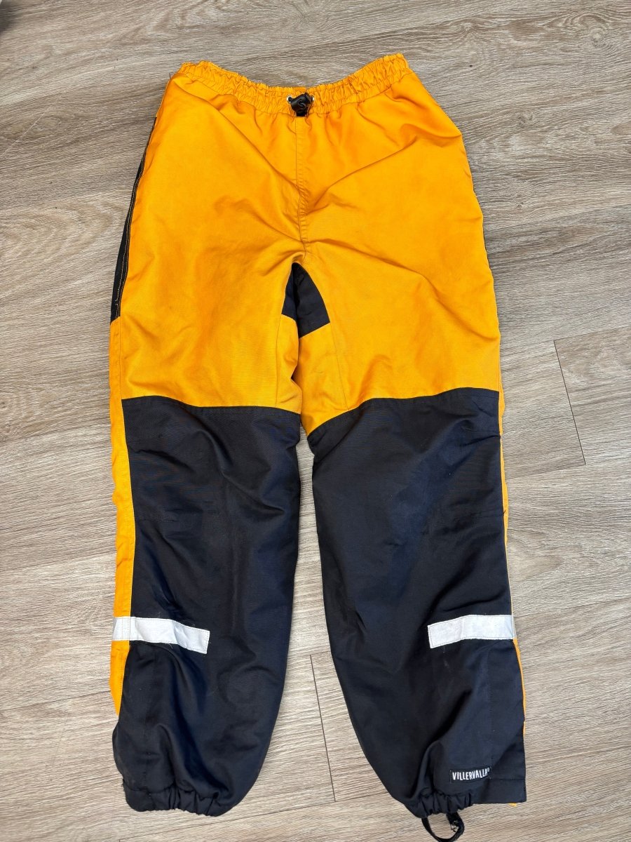 Villervalla Yellow Orange Snow Pants | Size 140 - Nest and Sprout - Consignment