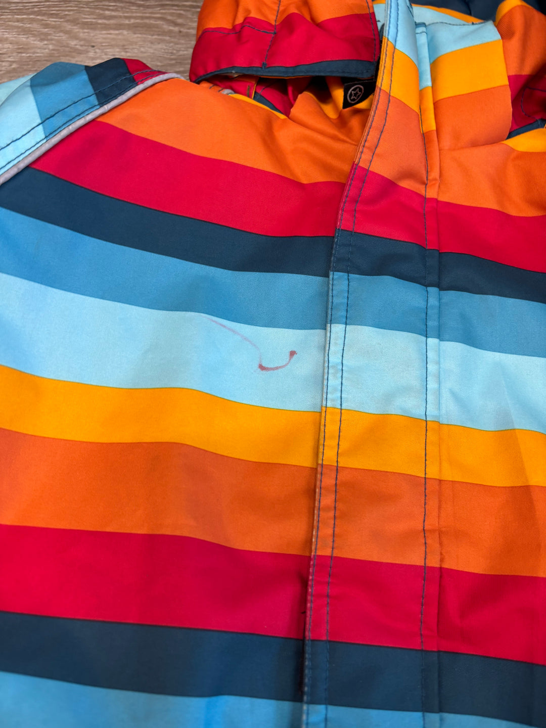 Villervalla Blue Stripe Winter Jacket | Size 146