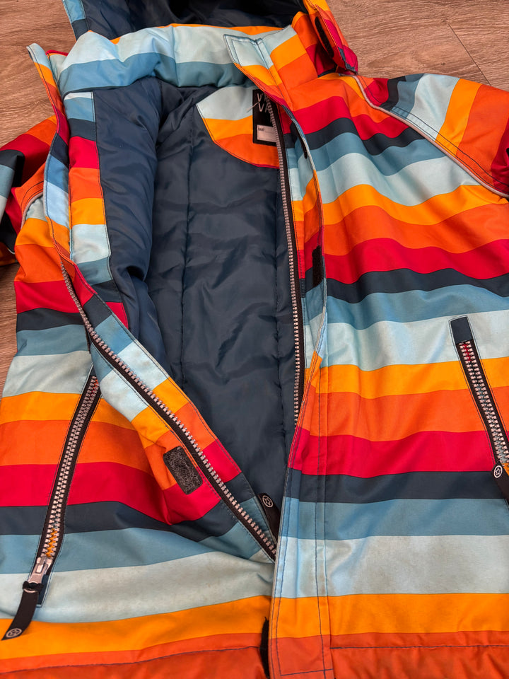 Villervalla Blue Stripe Winter Jacket | Size 146