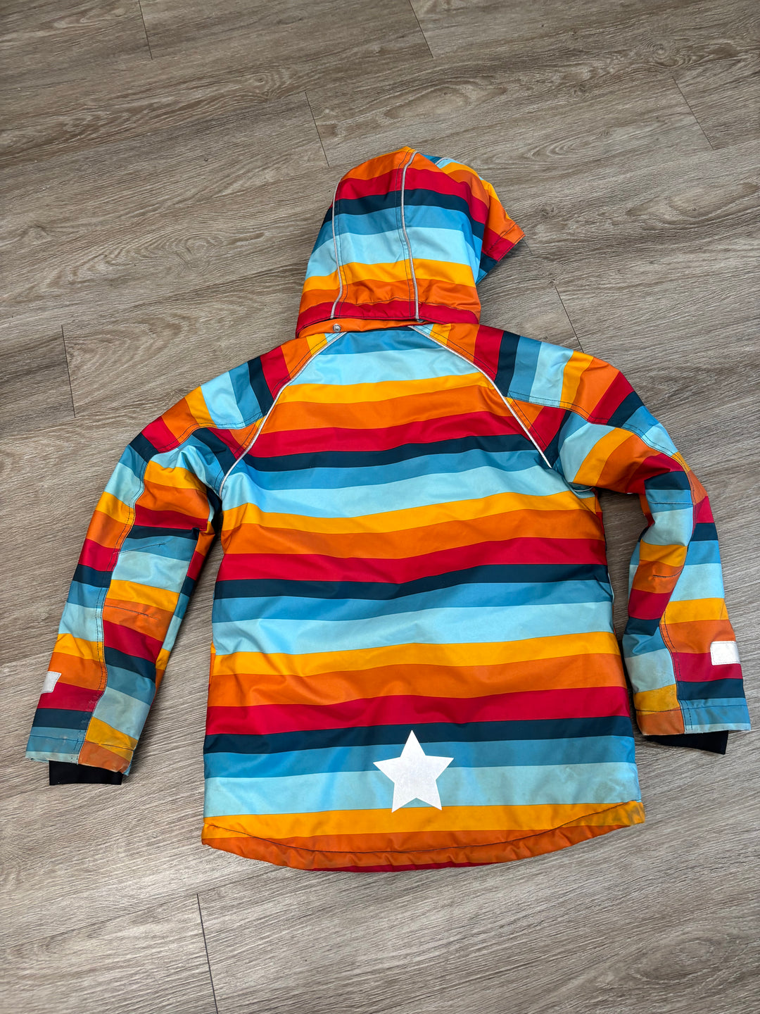 Villervalla Blue Stripe Winter Jacket | Size 146