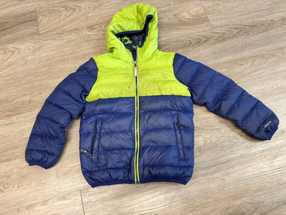 Paradox Packable Synthetic Puffer Jacket Green Blue | Size 6 play - Nest and Sprout - Consignment