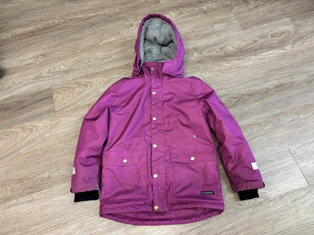Villervalla Purple Winter Jacket | Size 144 - Nest and Sprout - Consignment