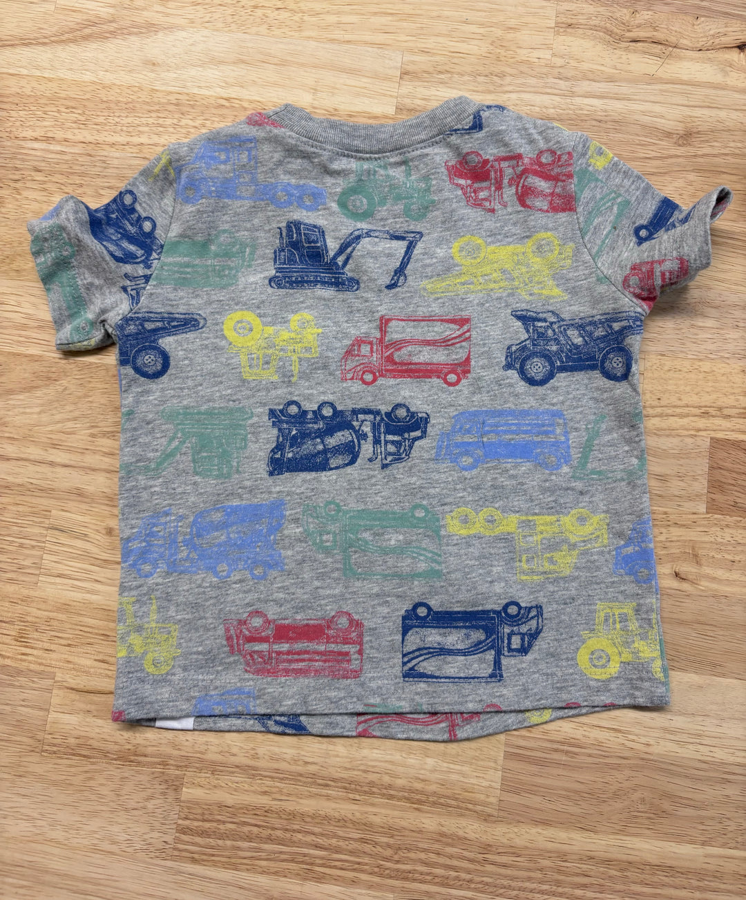 Gap Shirt, 12-18 Months, Grey with Trucks Outline