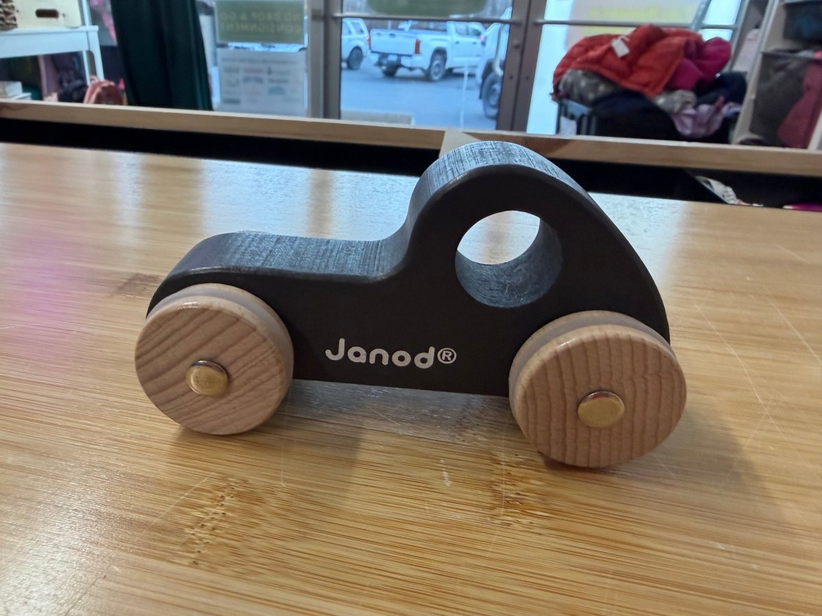 Janod Black Race Car – O/S - Nest and Sprout-Consignment