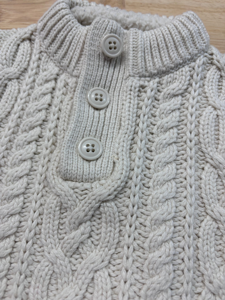 Gap Knit Sweater, 12-18 Months, Cream Cable Knit