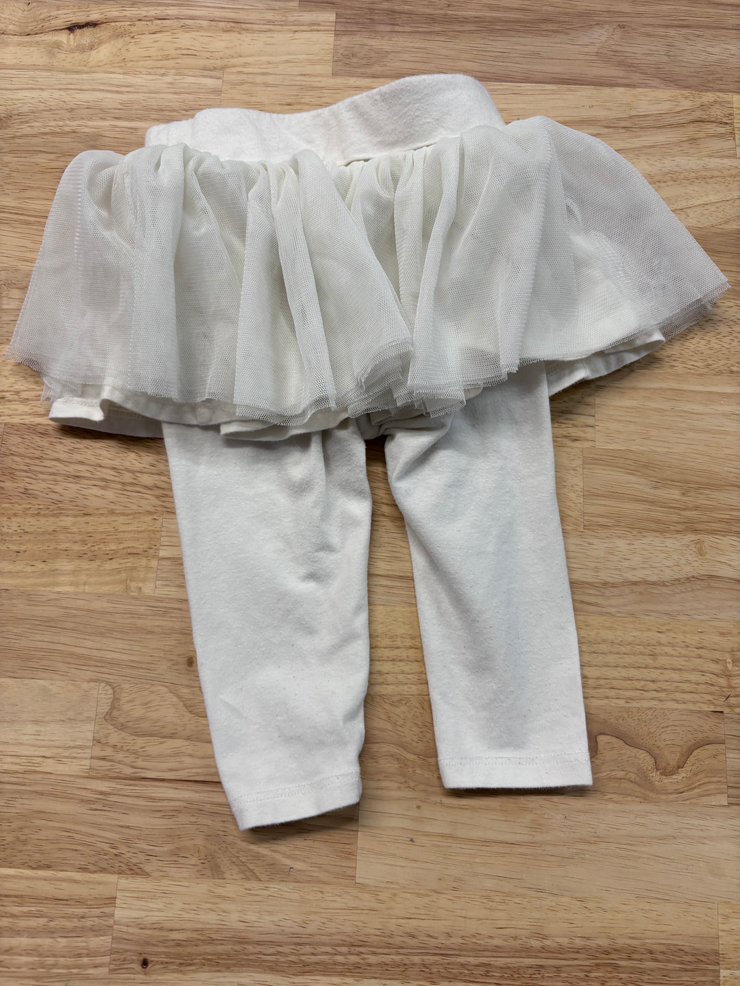 Gap Skirt Leggings, 6-12 Months, Cream with Tulle Skirt