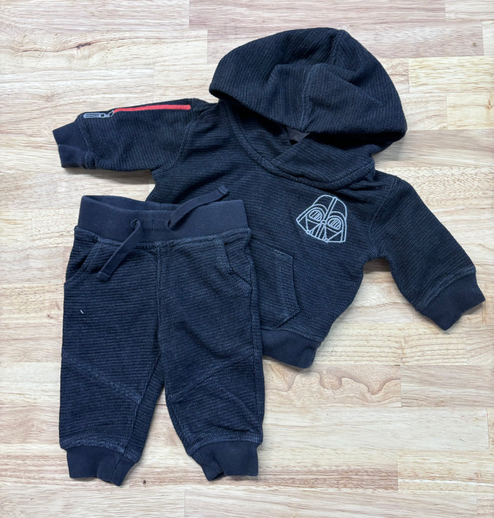 Gap Star Wars Set, 0-3 Months, Dark Vader Jogger & Hoodie