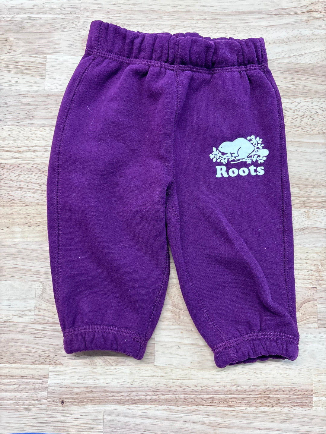 Roots Pants, 3-6 Months, Eggplant Color