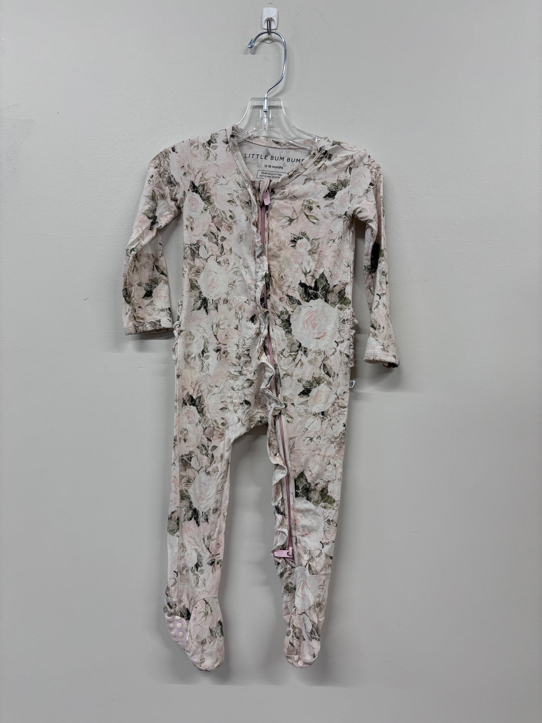 Little Bum Bums Sleeper, 12-18 Months, Bamboo Floral