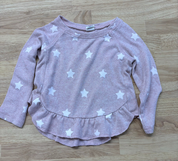 Gap Shirt, 18-24 Months, Pink Stars