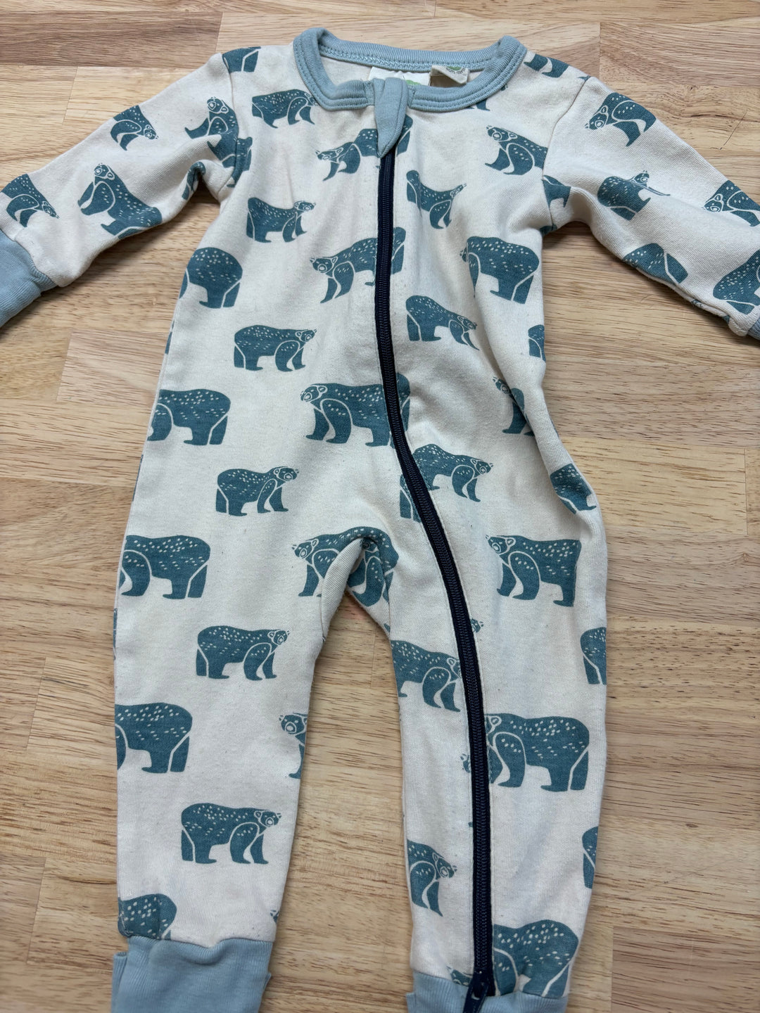 Parade Organics Sleeper, 0-3 Months, Cream with Bears