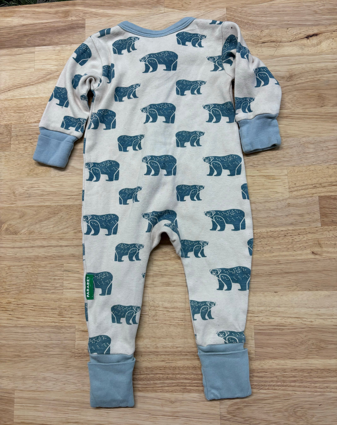 Parade Organics Sleeper, 0-3 Months, Cream with Bears