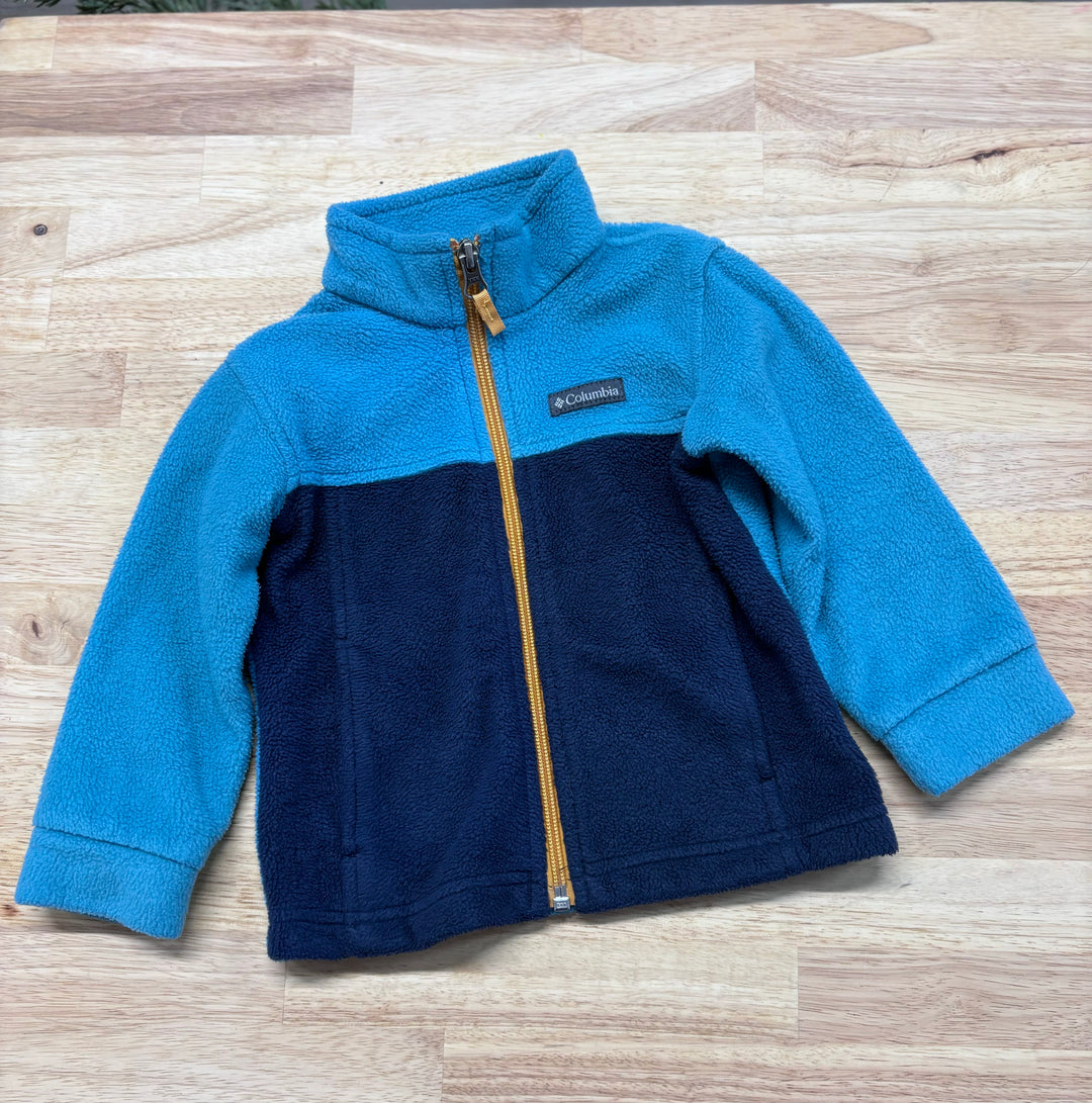 Columbia Fleece, 2T, Light Blue and Navy Colorblock