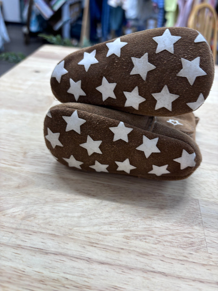 M&S Suede Booties, 6-12 Months, Wool Lined