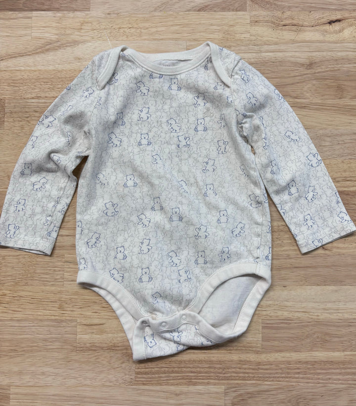 Gap Bodysuit, 18-24 Months, Cream with Bear Print