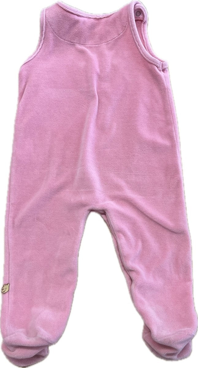 Disney Baby 6–12M Footed Velour Overalls – Pink Winnie the Pooh - Nest and Sprout - Consignment