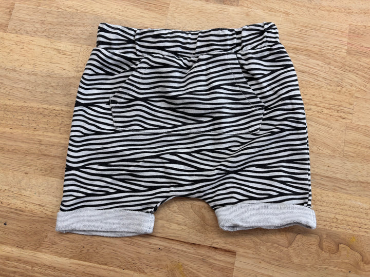 Mini Heros 6 Months Zebra Print Harem Shorts