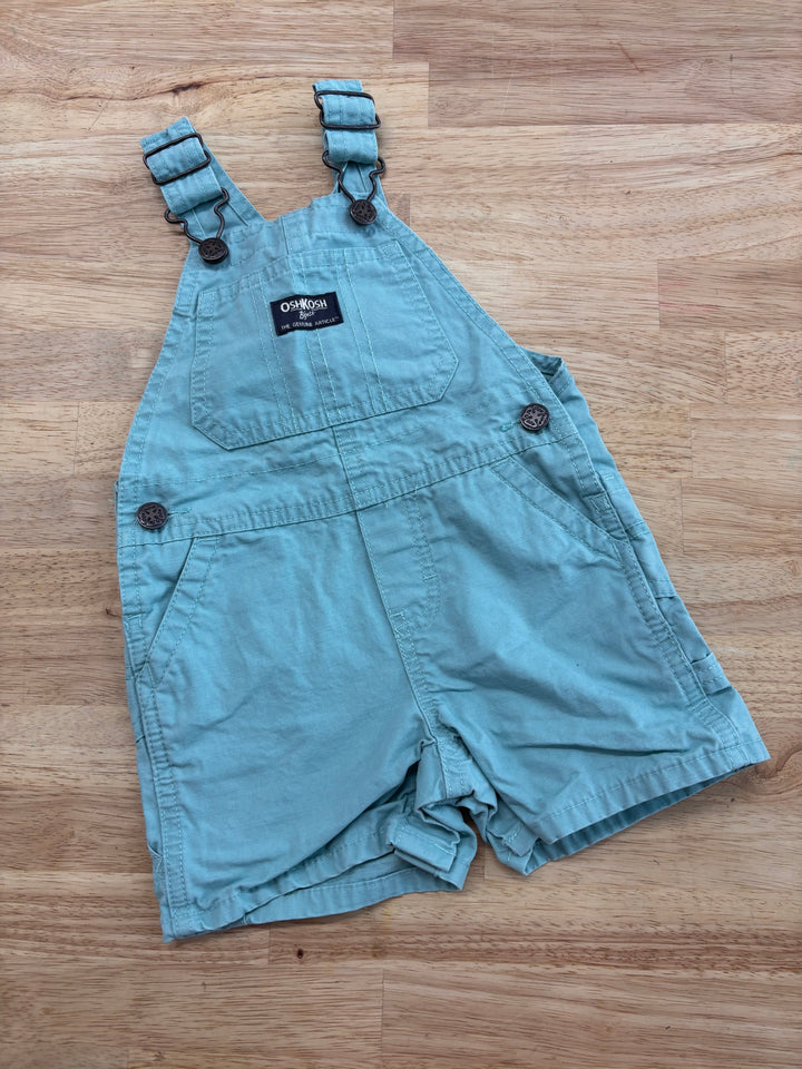 OshKosh 9–12 Months Mint Green Short Overalls