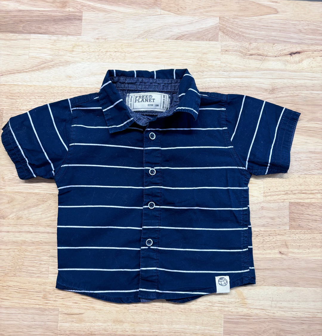 Free Planet Button-Up Shirt - 18 Months