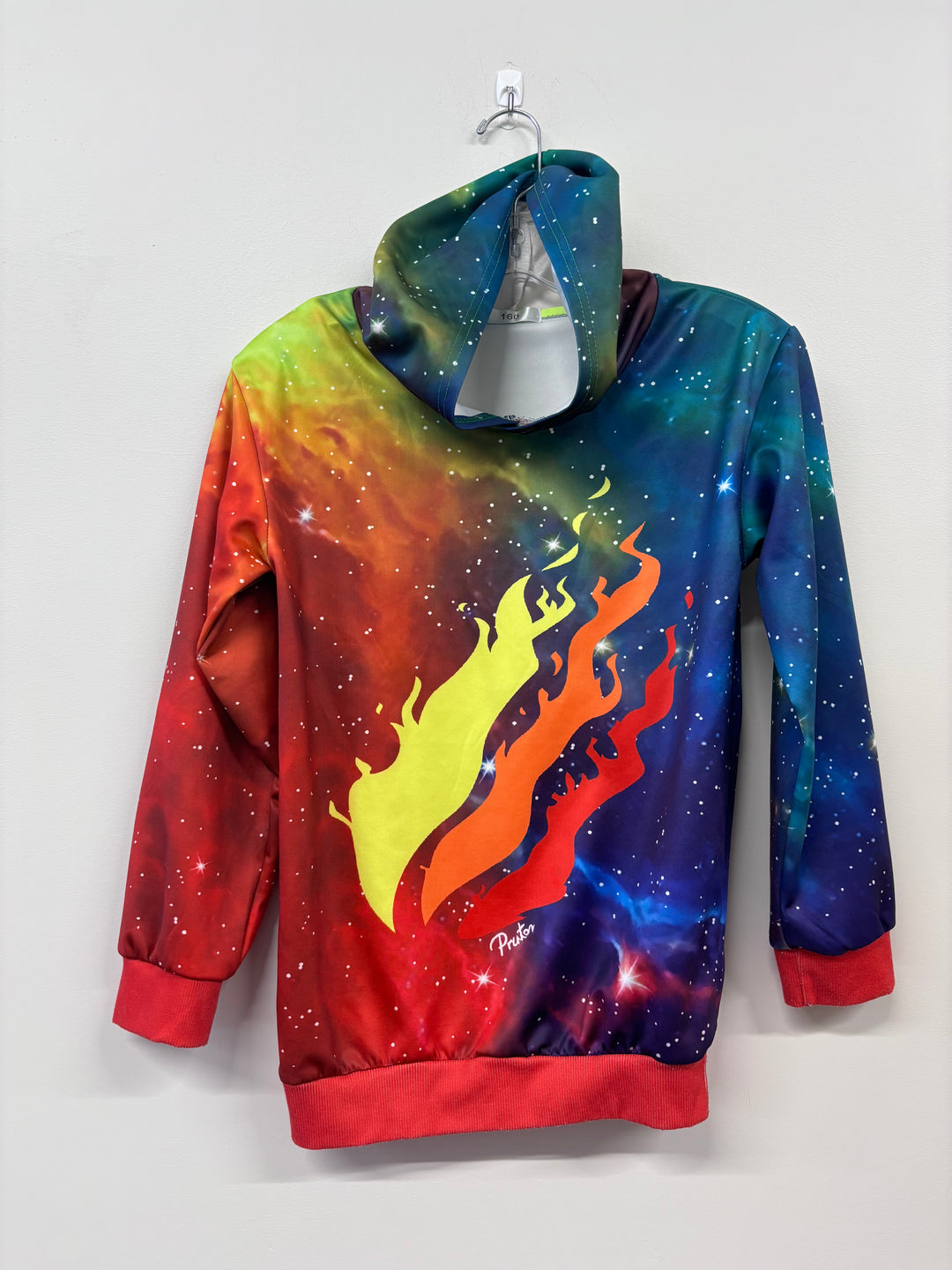 Pruton Lightweight Hoodie, Galactic Print, 160cm