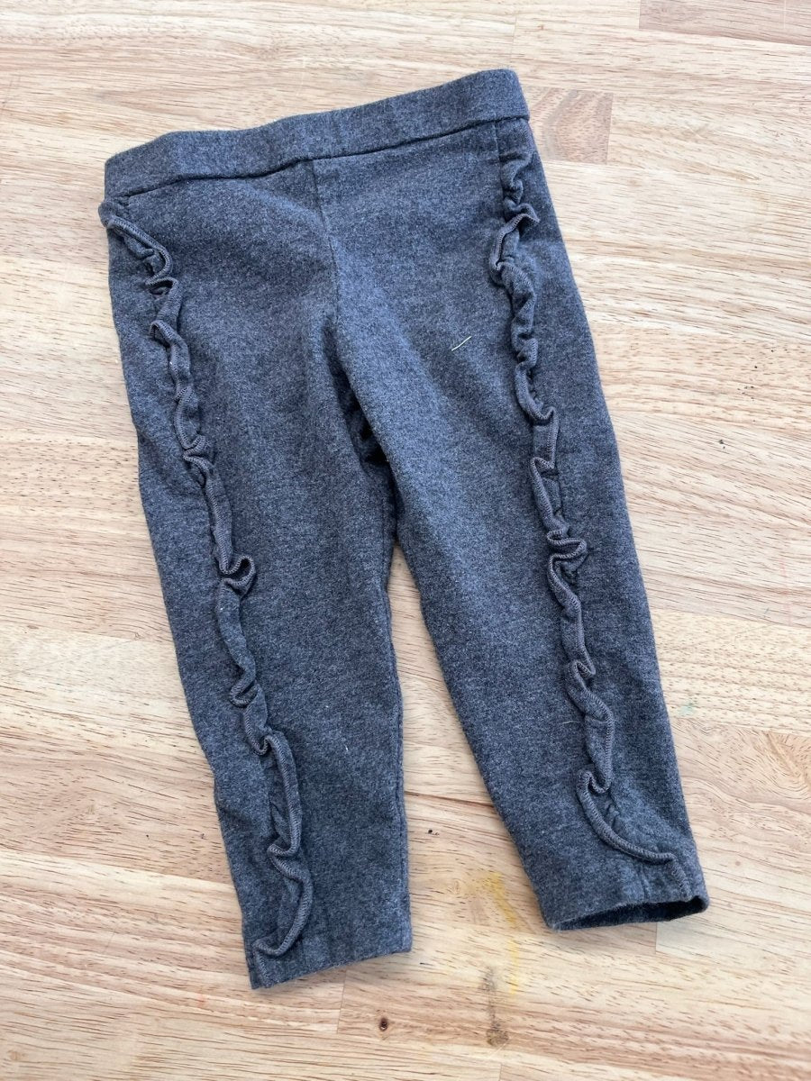 Kate Spade 12 Month Pants – Grey with Ruffles - Nest and Sprout - Consignment