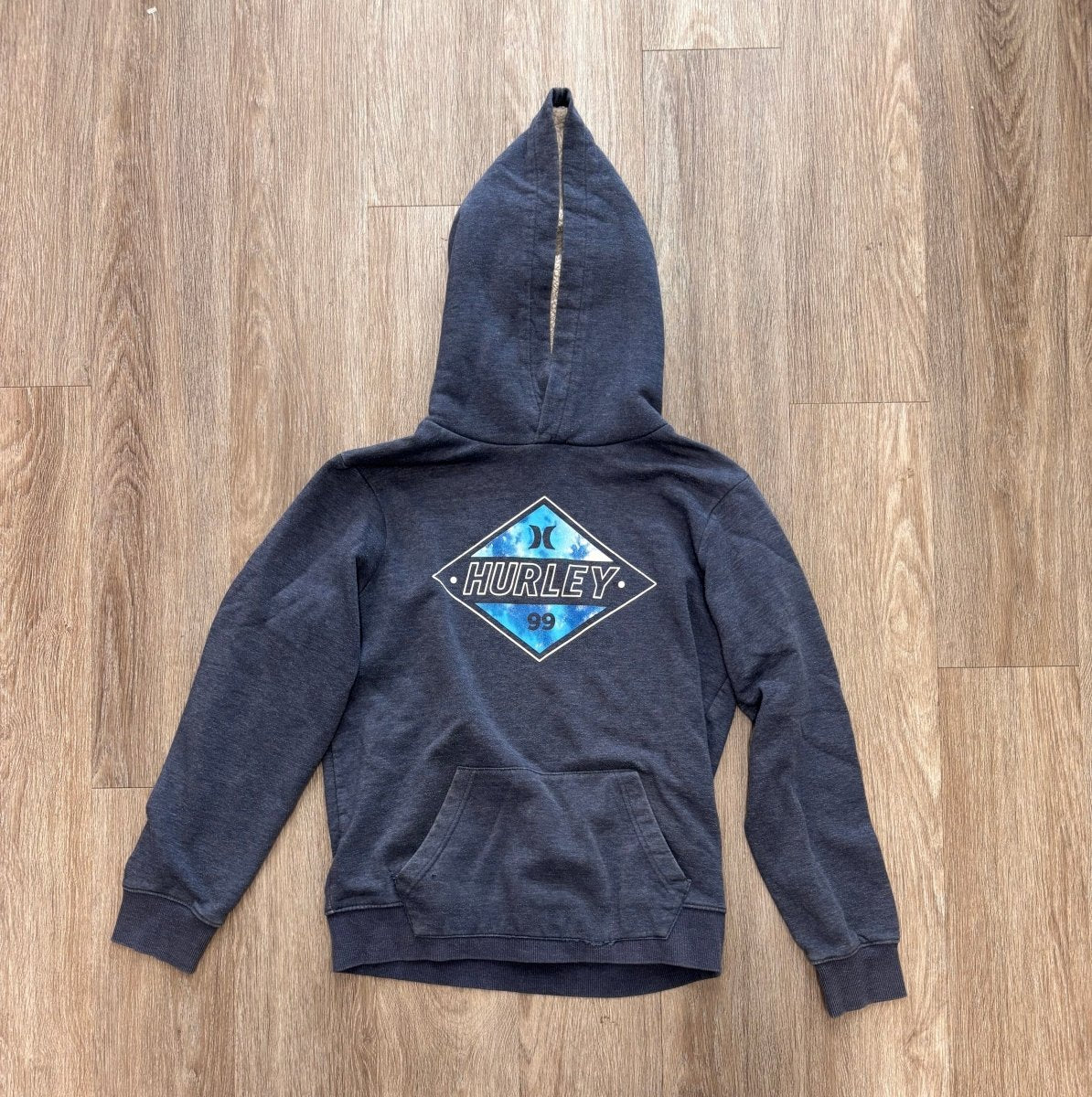 Hurley XL Navy Hoodie with Sherpa Lining - Nest and Sprout - Consignment