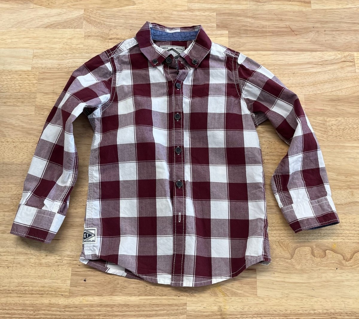 Next Button - Up Shirt – Size 2–3 Years - Nest and Sprout - Consignment