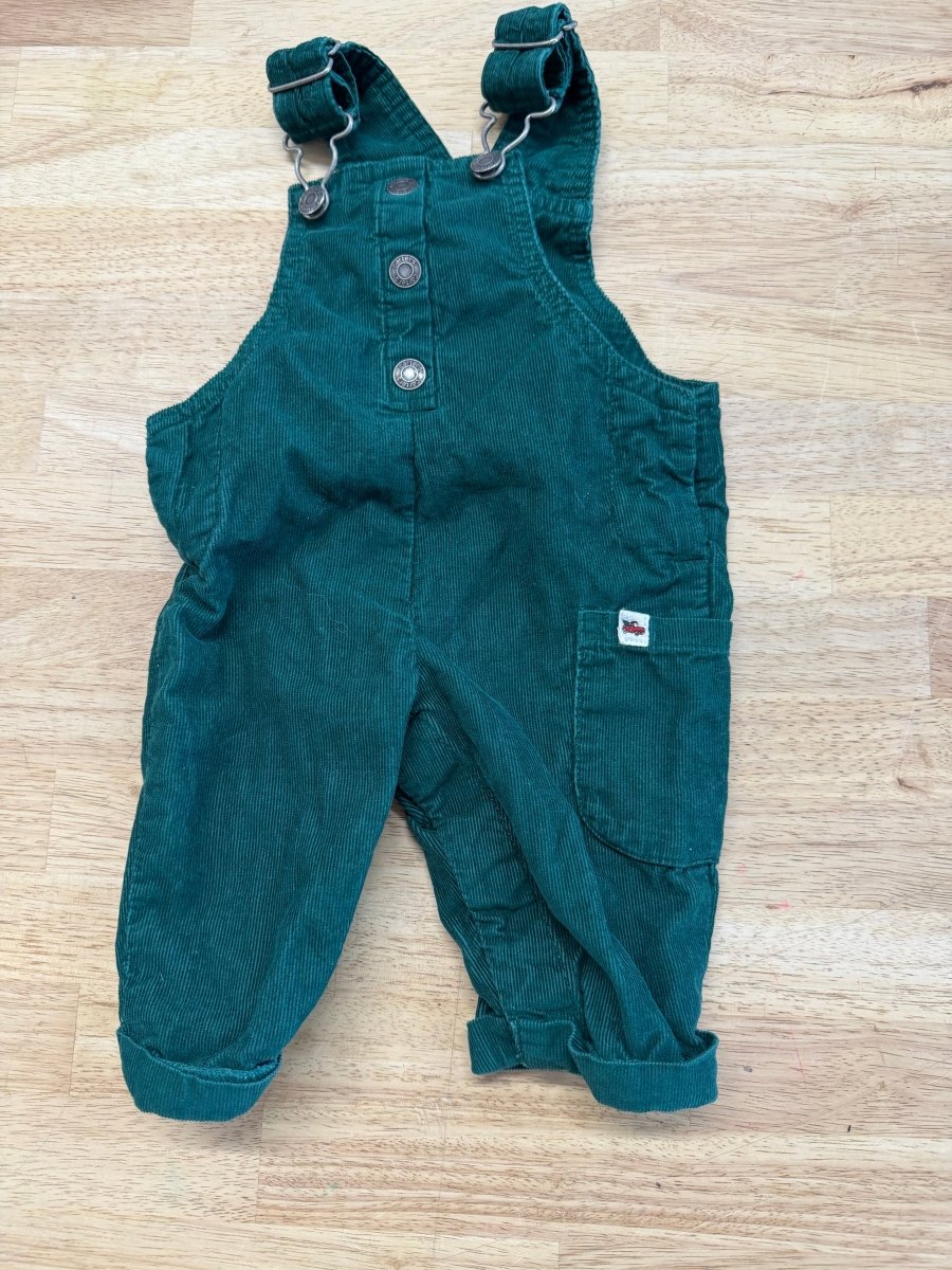 Carter’s Corduroy Overalls Forest Green | Size 3M - Nest and Sprout - Consignment